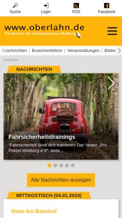 Vorschau der mobilen Webseite asw-weinbach.de, Aktionsring selbständiger Weinbacher