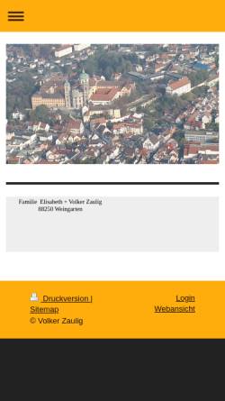 Vorschau der mobilen Webseite www.zaulig.com, Familie und Hausverwaltung Zaulig