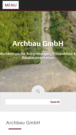Vorschau der mobilen Webseite www.archbau.com, Archbau