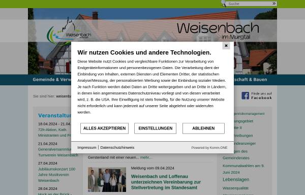 Vorschau von www.weisenbach.de, Weisenbach