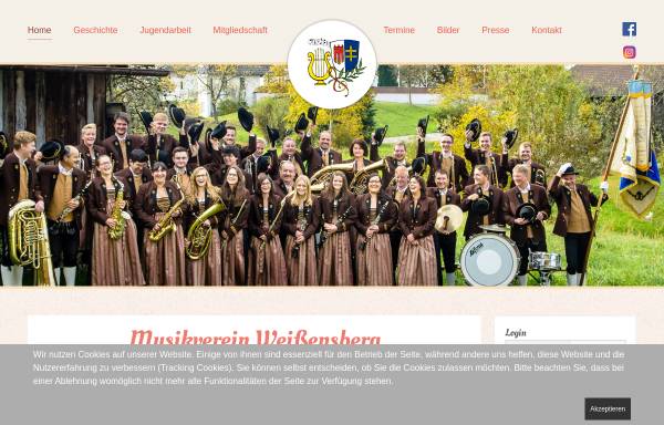 Vorschau von www.mv-weissensberg.de, Musikverein Weißensberg e.V.