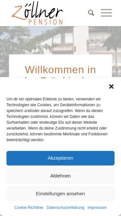 Vorschau der mobilen Webseite gasthof-zoellner.de, Landgasthof Zöllner