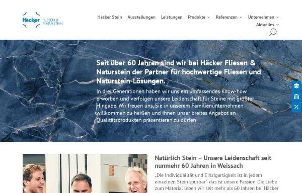 Vorschau von haecker-stein.de, Häcker Fliesen und Naturstein GmbH