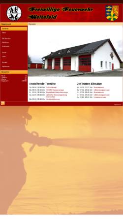 Vorschau der mobilen Webseite www.feuerwehr-weitefeld.de, Freiwillige Feuerwehr Weitefeld