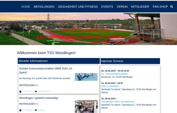 Vorschau von tsv-wendlingen.de, TSV Wendlingen Tischtenisabteilung
