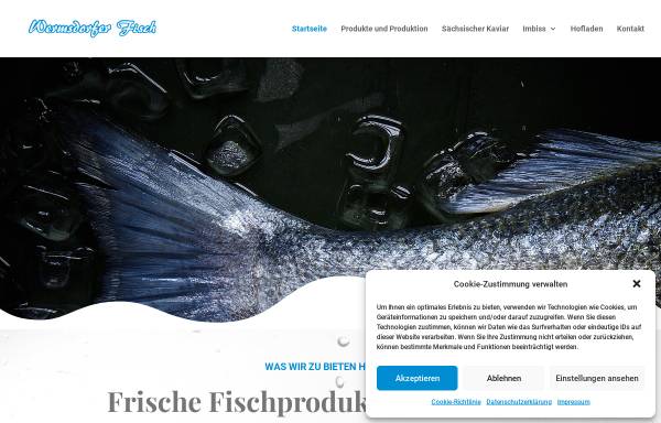 Vorschau von www.wermsdorfer-fisch.de, Wermsdorfer Fisch GmbH