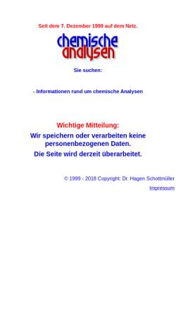 Vorschau der mobilen Webseite www.chemische-analysen.de, Analytik [chemische-analysen.de]