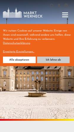 Vorschau der mobilen Webseite www.werneck.de, Markt Werneck
