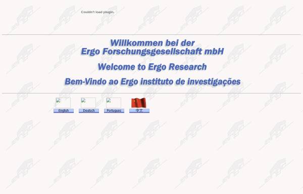 Vorschau von www.ergo-enviro.de, Ergo Forschungsgesellschaft mbH