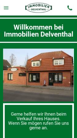 Vorschau der mobilen Webseite www.immobilienkontor-steenfelde.de, Immobilien-Kontor Steenfelde