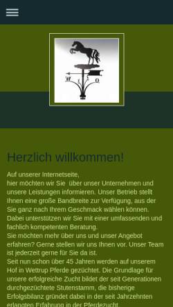 Vorschau der mobilen Webseite www.zuchthof-moormann.de, Zuchthof Moormann
