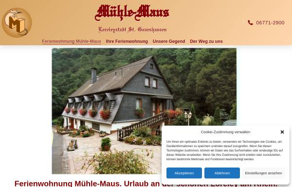 Vorschau von www.muehle-maus.de, Ferienwohnung Mühle-Maus