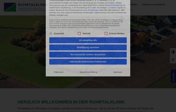 Vorschau von www.ruhrtalklinik.de, Ruhrtalklinik Wickede