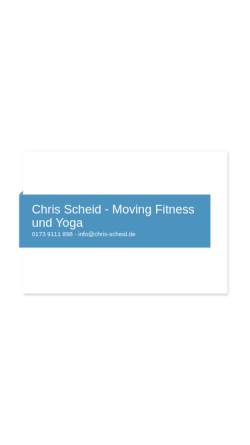 Vorschau der mobilen Webseite www.chris-scheid.de, Chris Scheid - Fitness aktiv erleben