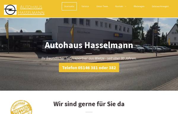 Vorschau von www.hasselmann-wietze.de, Autohaus Hasselmann