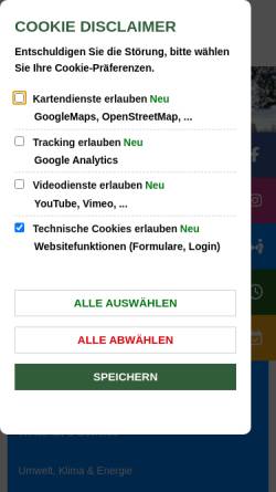 Vorschau der mobilen Webseite www.wietze.de, Gemeinde Wietze