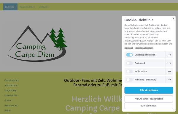 Vorschau von www.campingcarpediem.de, Camping Carpe Diem