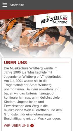 Vorschau der mobilen Webseite www.musikschule-wildberg.de, Musikschule Wildberg