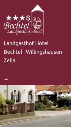 Vorschau der mobilen Webseite hotel-bechtel.de, Landgasthof Hotel Bechtel