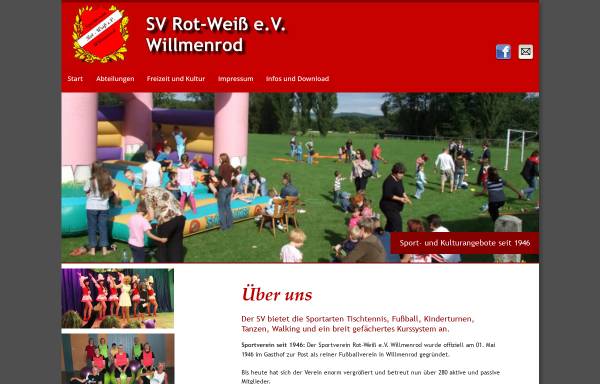 Vorschau von www.sv-willmenrod.de, Sportverein Rot-Weiß e.V. Willmenrod