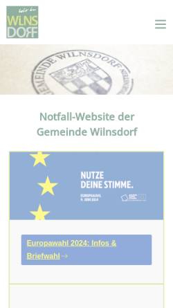 Vorschau der mobilen Webseite www.wilnsdorf.de, Wilnsdorf