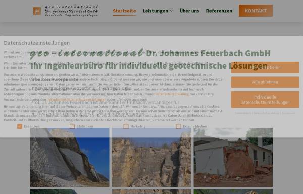 Vorschau von geo-international.info, Geo-International - Prof. Dr. E. Krauter und Dr. J. Feuerbach