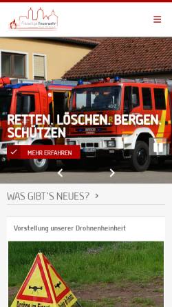 Vorschau der mobilen Webseite www.feuerwehr-windsbach.de, Freiwillige Feuerwehr Windsbach
