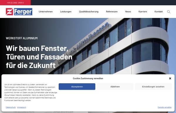 Vorschau von ferger-metallbau.de, Ferger Metallbau GmbH