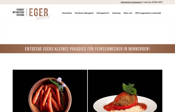 Vorschau von www.eger-catering.de, Metzgerei Eger
