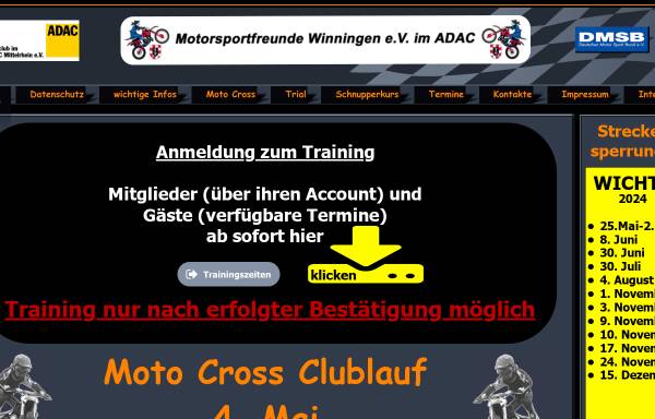 Vorschau von www.msf-winningen.de, Motorsportfreunde Winningen