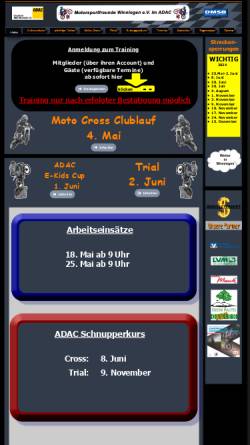 Vorschau der mobilen Webseite www.msf-winningen.de, Motorsportfreunde Winningen