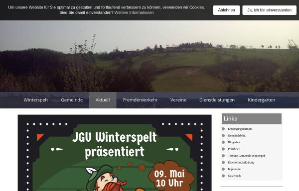 Vorschau von www.winterspelt.de, Gemeinde Winterspelt