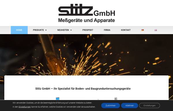Vorschau von www.stitz-gmbh.de, Stitz GmbH Meßgeräte und Apparate