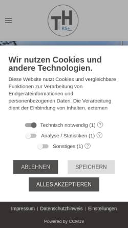 Vorschau der mobilen Webseite www.rpluswirges.de, Theodor-Heuss-Realschule plus
