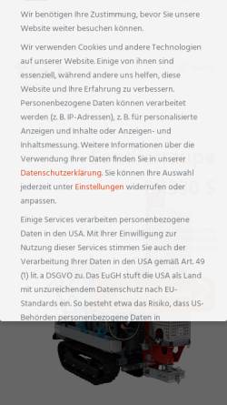 Vorschau der mobilen Webseite geotechnik-dunkel.de, Thomas Dunkel