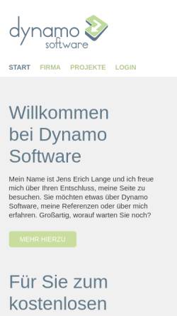 Vorschau der mobilen Webseite www.dynamo-software.de, Dynamo Software, Jens-Erich Lange e.K.