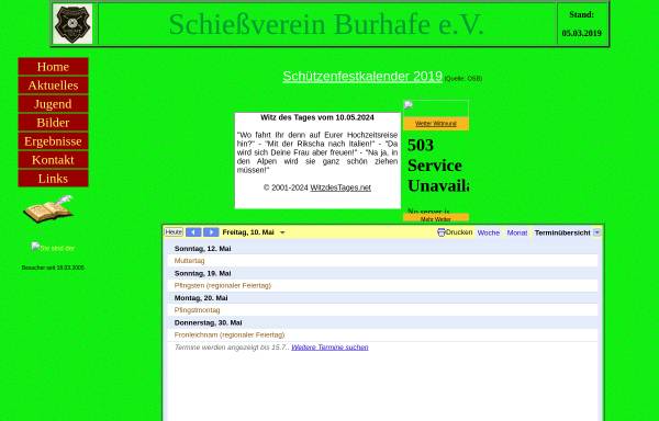 Vorschau von www.schiessverein-burhafe.de, Schießverein Burhafe e.V.