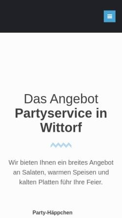 Vorschau der mobilen Webseite www.partyservice-wiesner.de, Partyservice W. Wiesner