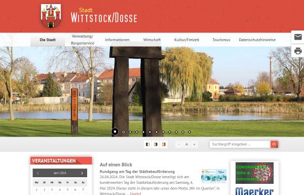 Vorschau von www.wittstock.de, Wittstock