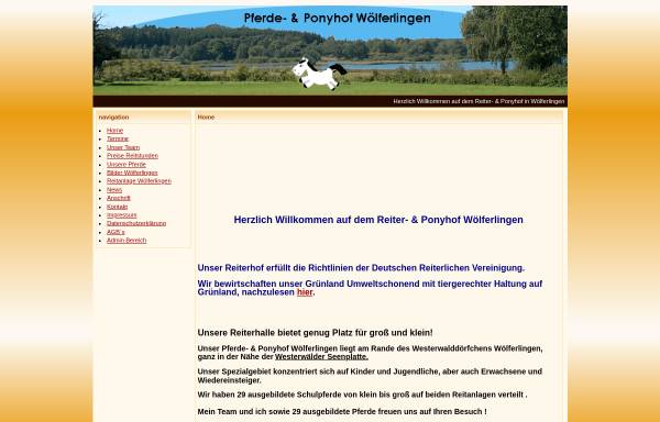 Vorschau von www.reiterhof-woelferlingen.de, Pferde- & Ponyhof Wölferlingen