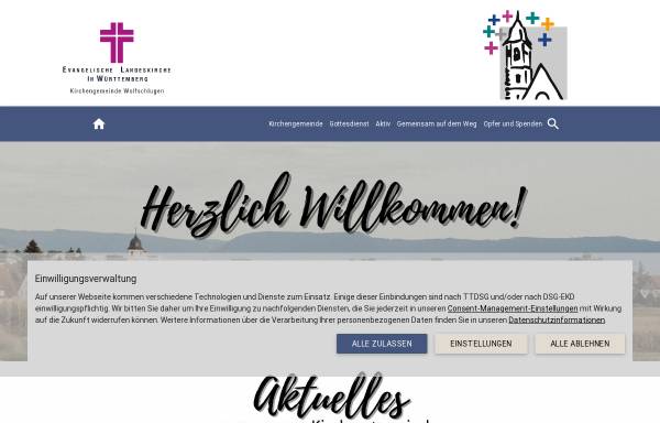 Vorschau von www.ekiwo.de, Evangelische Kirche Wolfschlugen