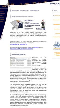 Vorschau der mobilen Webseite www.stadtcad.de, EuroGiIS IT-Systeme