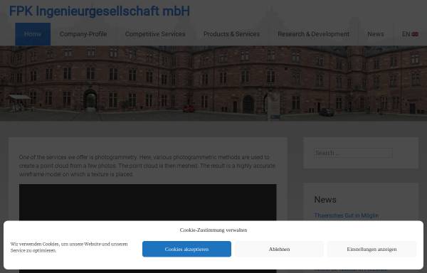 Vorschau von www.fpk.de, FPK - Ingenieurgesellschaft mbH