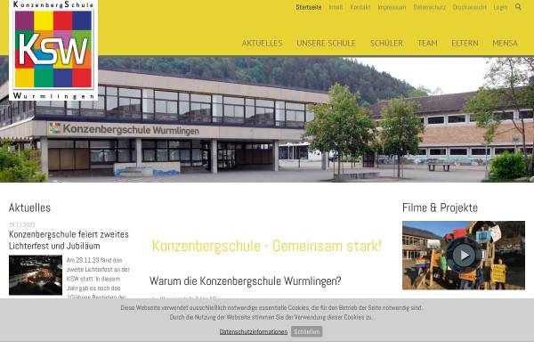 Vorschau von www.konzenbergschule.de, Konzenbergschule