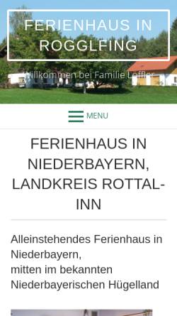 Vorschau der mobilen Webseite www.urlaub-in-rogglfing.de, Ferienhaus Löffler