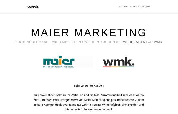 Vorschau von maier-marketing.de, Maier Marketing GmbH