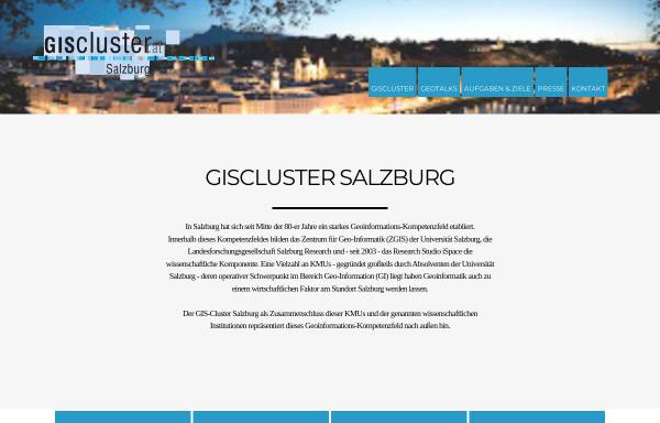 Vorschau von www.giscluster.at, GIScluster Salzburg