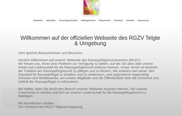 Vorschau von www.rgzv-telgte.de, RGZV Telgte und Umgebung