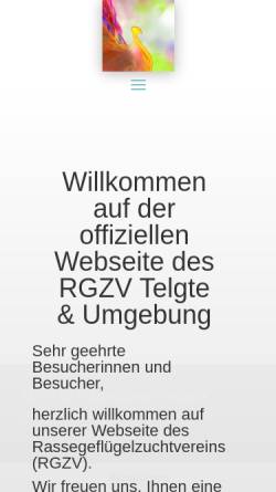 Vorschau der mobilen Webseite www.rgzv-telgte.de, RGZV Telgte und Umgebung