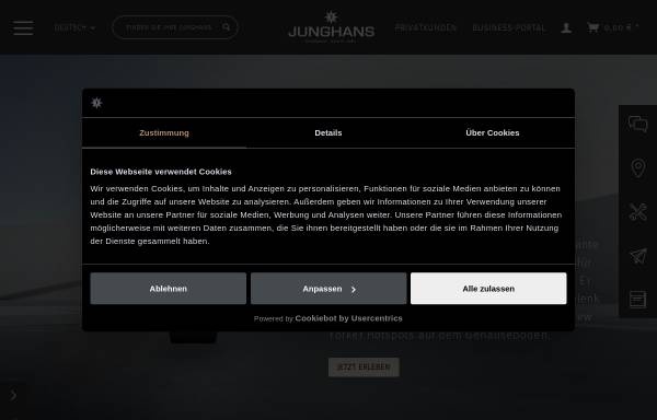 Vorschau von www.junghans.de, Junghans Uhren GmbH